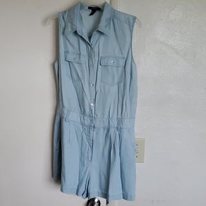 Light Wash Denim Romper